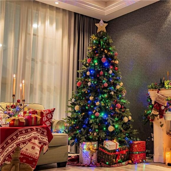 Led Christmas Tree Lights Multicolor, 200 Led Christmas String Lights - Picture 6 of 6